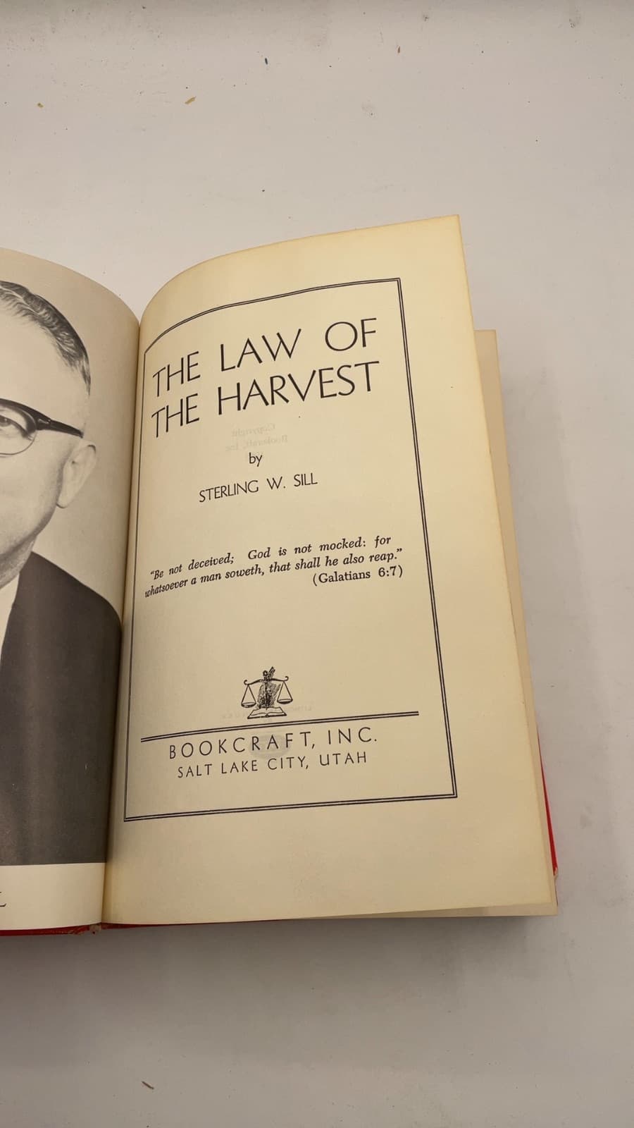 THE LAW OF THE Harvest by Sterling W. Sill - title page