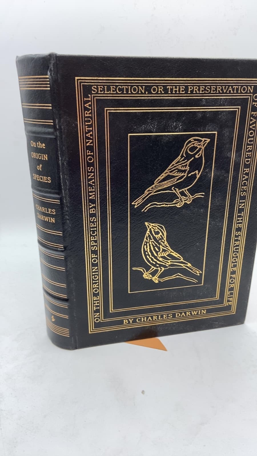 Easton Press On the Origin of Species by Means of Natural Selection or the Preservation of Favoured Races in the Struggle for Life by Charles Darwin - front cover
