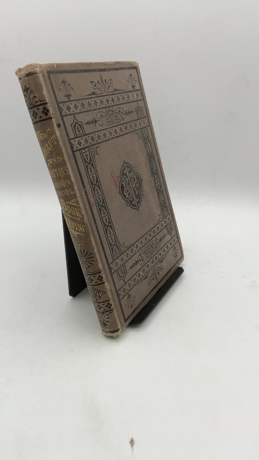 The New Bryant and Stratton Common School Book-Keeping by S. S. Packard and H. B. Bryant - front cover