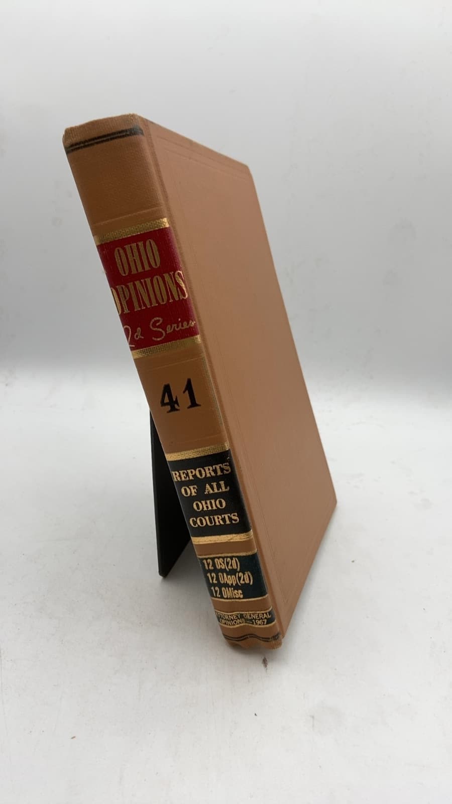 Ohio Opinions Second Series Vol. 41 - front cover