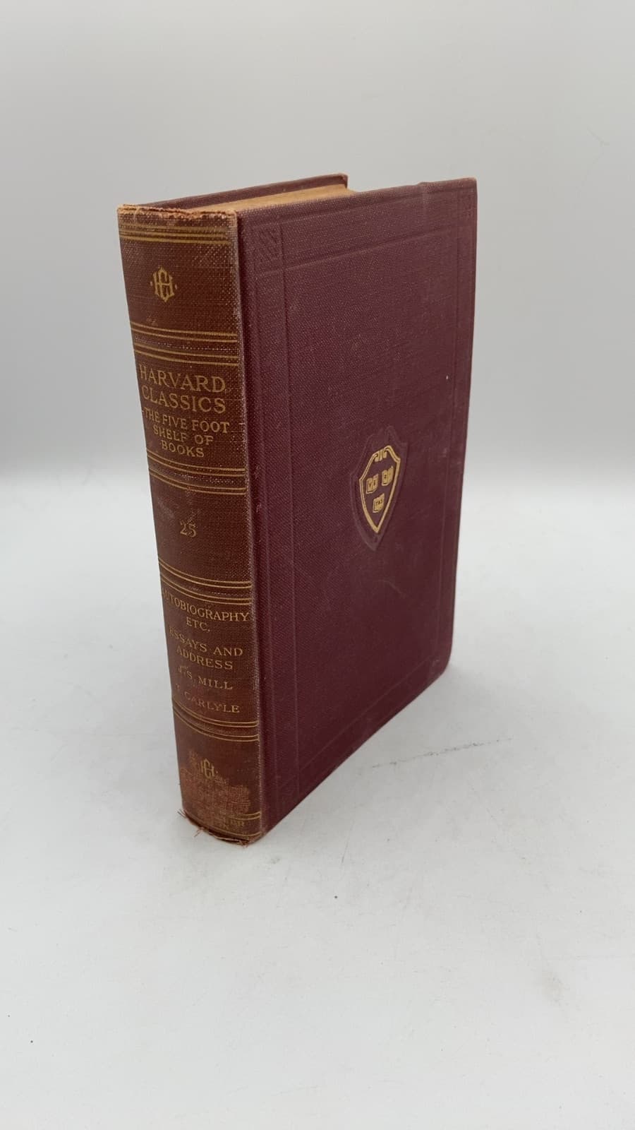 The Five-Foot Shelf of Books: Volume 25 by John Stuart Mill, Thomas Carlyle - front cover