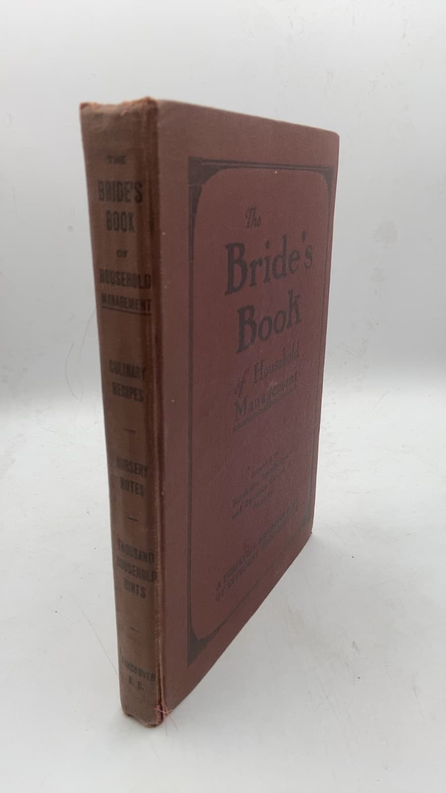 The Bride's Book of Household Management by Frank R. Thompson and L. M. Geddis - front cover