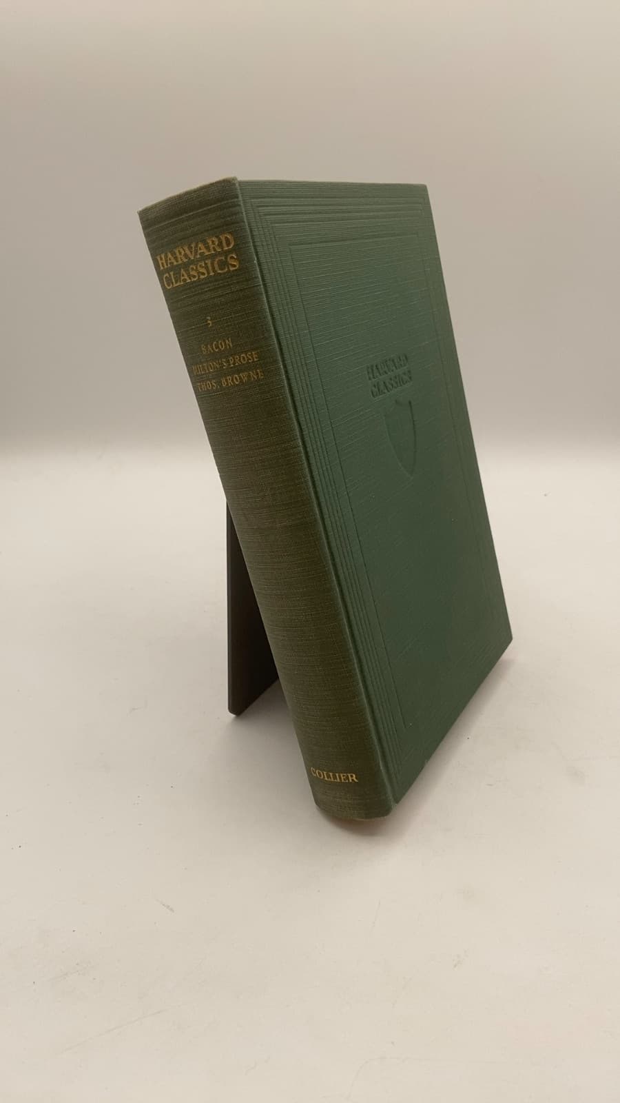 Vol.3 Essays, Civil and Moral and The New Atlantis / Areopagitica and Tractate on Education / Religio Medici by Francis Bacon, John Milton, Sir Thomas Browne - front cover