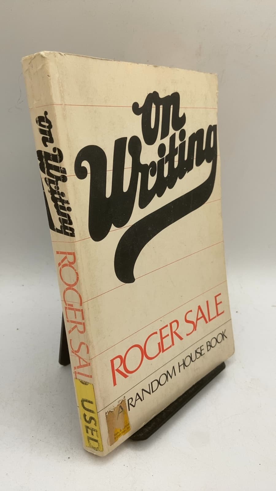 On Writing by Roger Sale - front cover