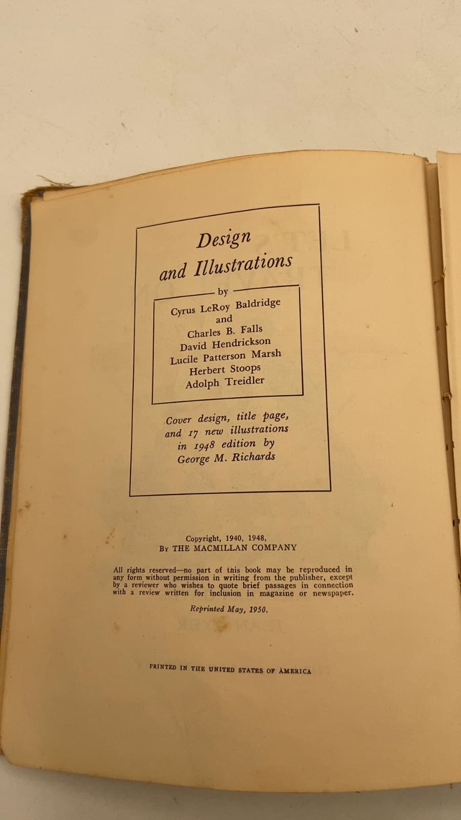 Let's Travel On by Gates & Ayer - copyright page showing 1950 details
