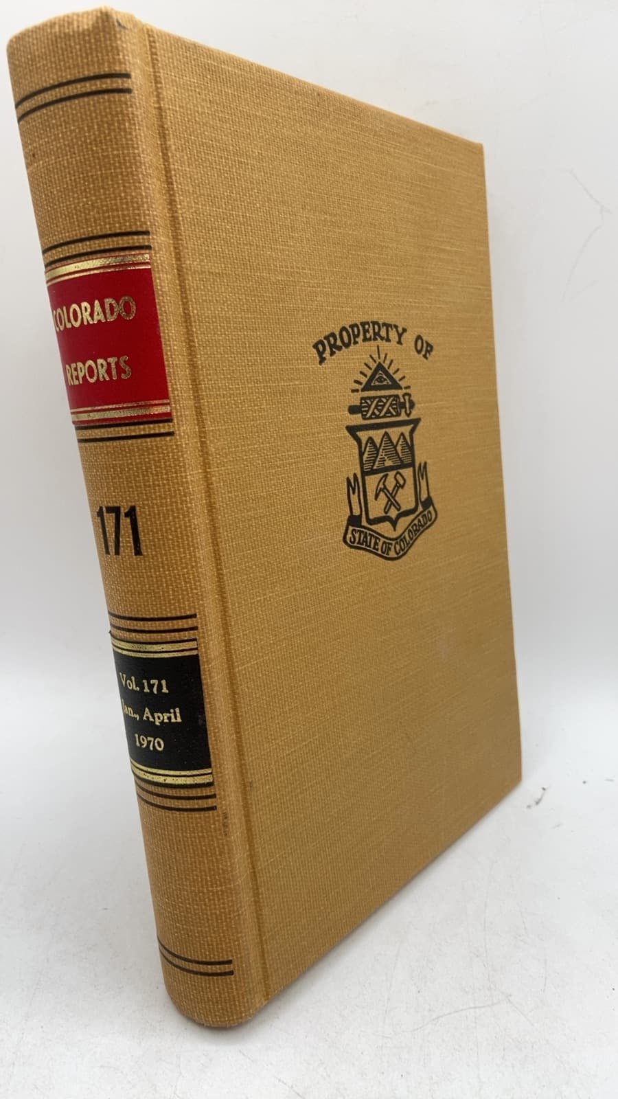 vol 171 Cases Argued and Determined in the Supreme Court of the State of Colorado by Irving M. Mehler (Reporter of Decisions) - front cover
