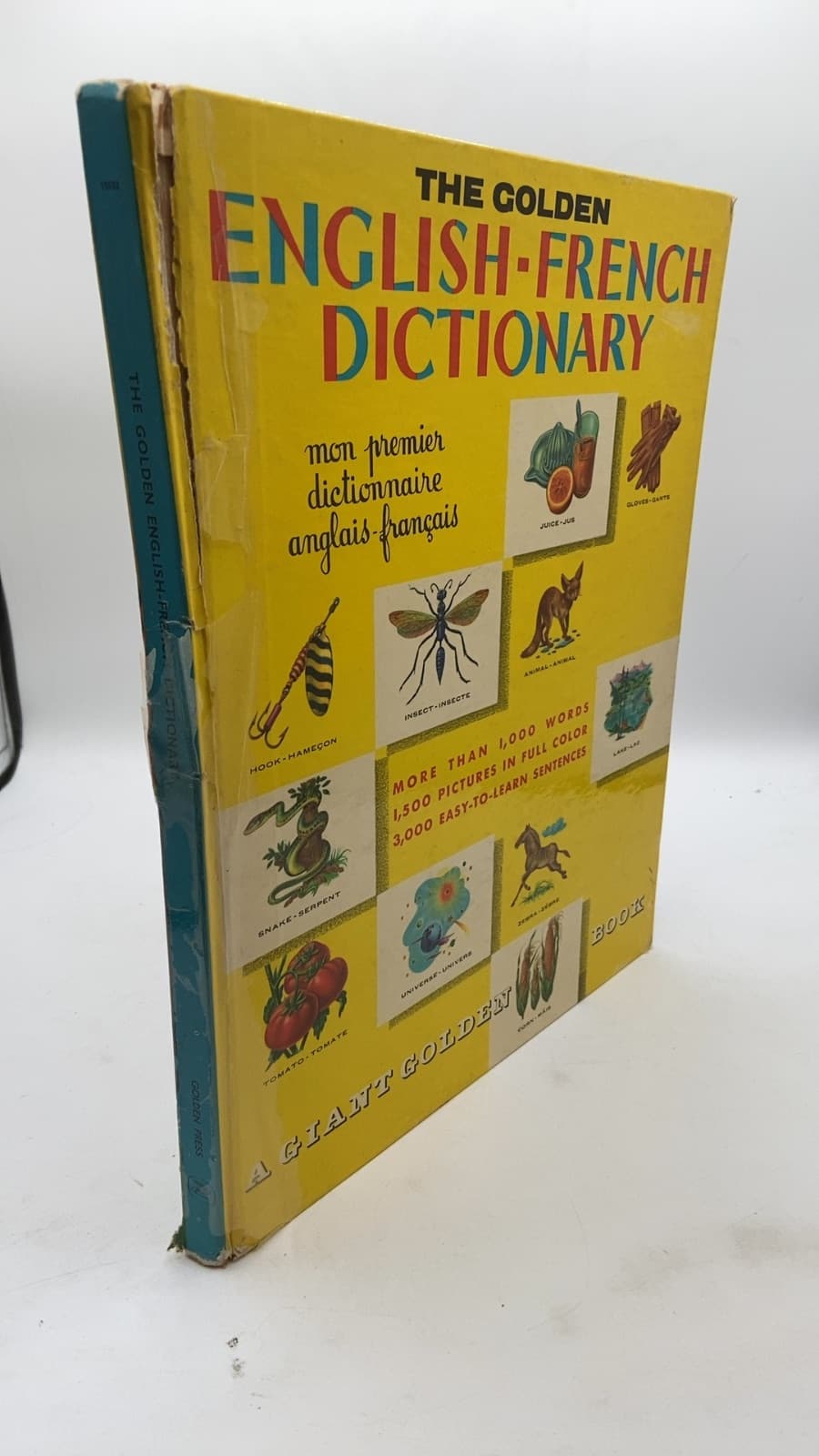The Golden English-French Dictionary by English text by Ellen Wales Walpole, French text by Anne Leboucher, Pronunciation and Grammar by Hugh Shelley - front cover