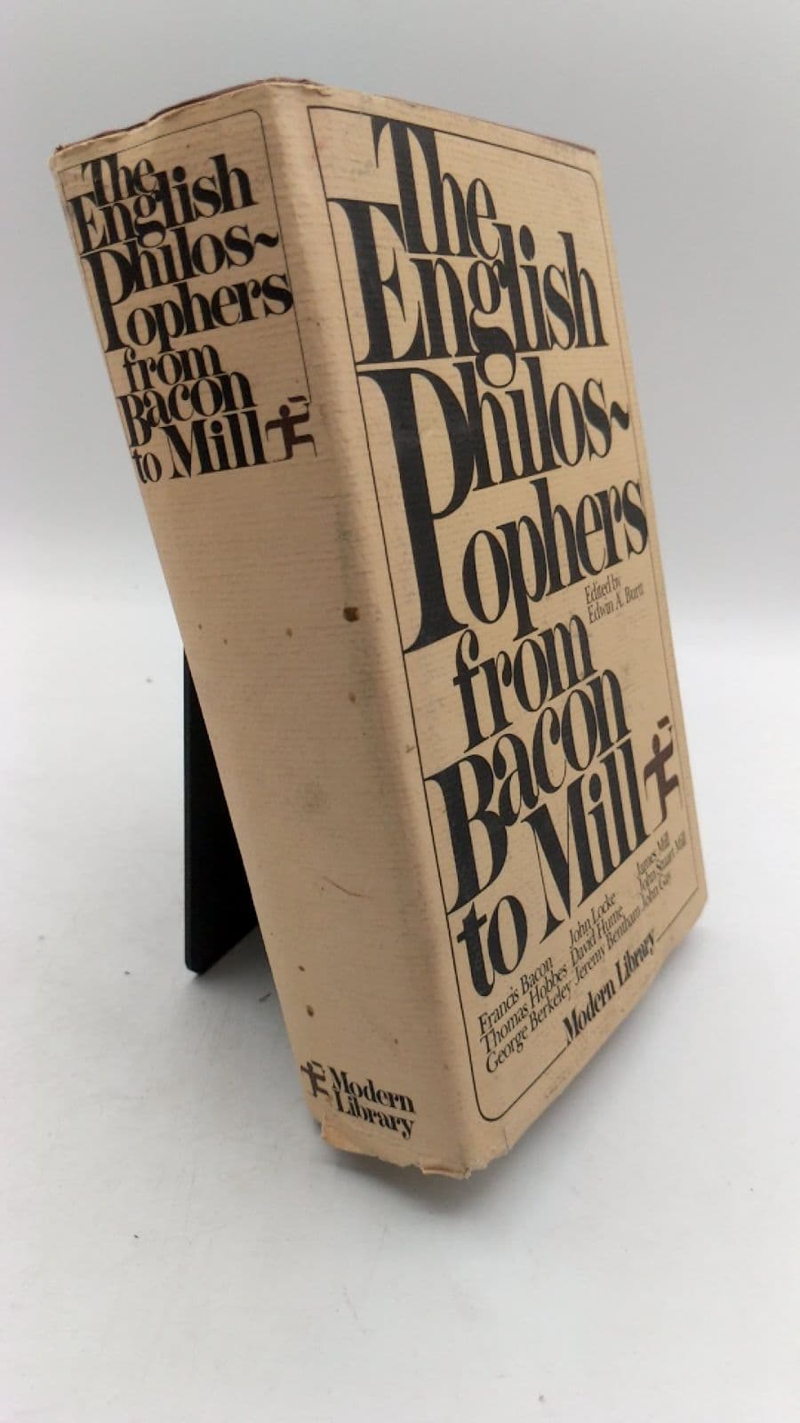 The English Philosophers from Bacon to Mill by Edwin A. Burtt (Editor) - front cover