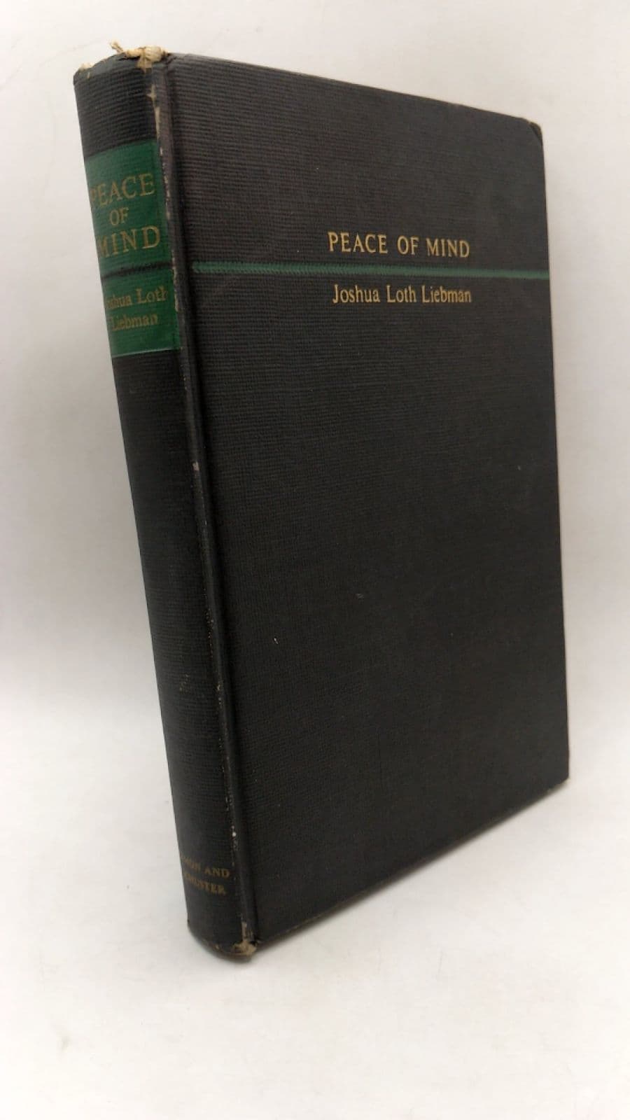 Peace of Mind by Joshua Loth Liebman - front cover