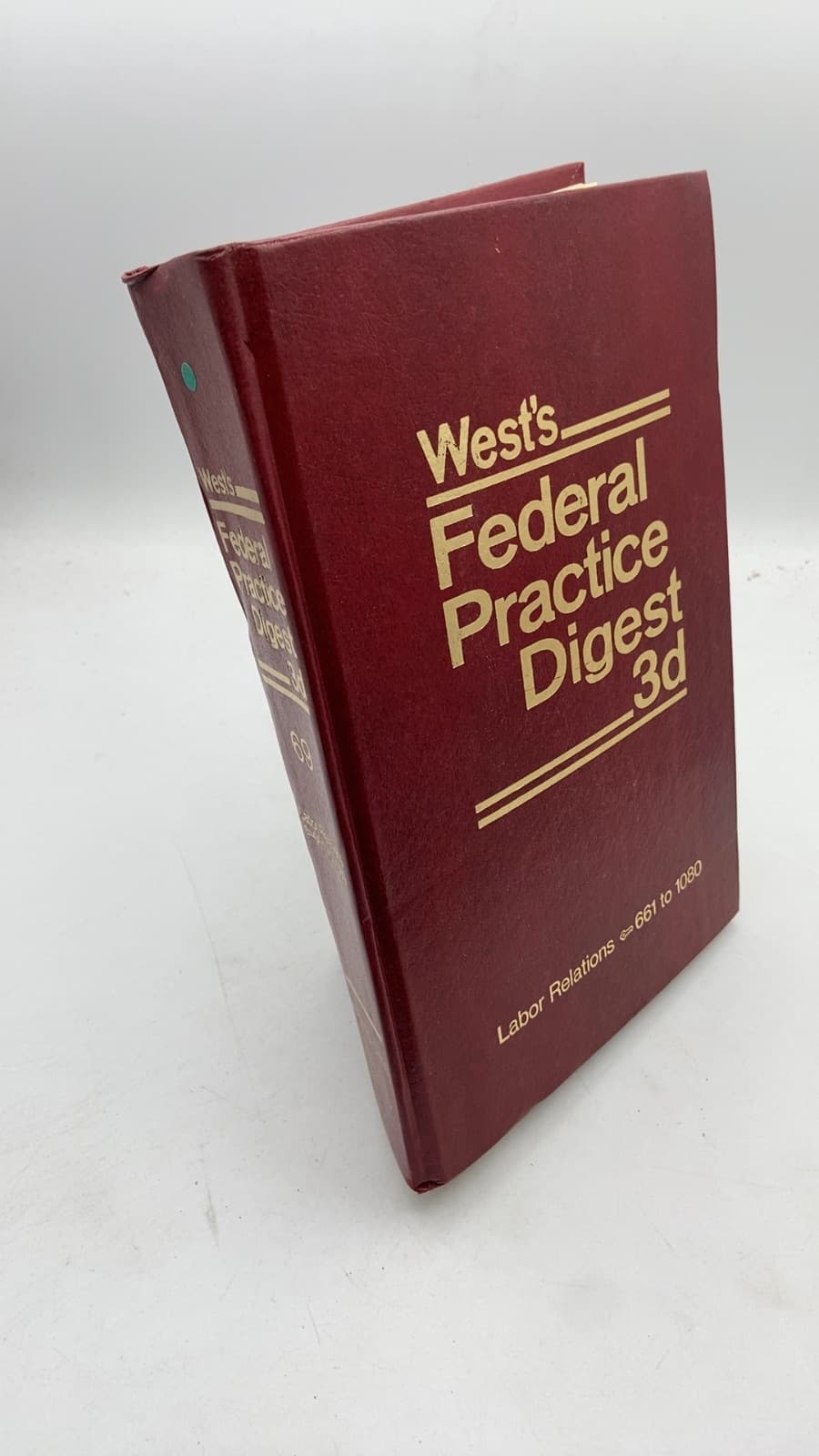 West's Federal Practice Digest 3d - front cover