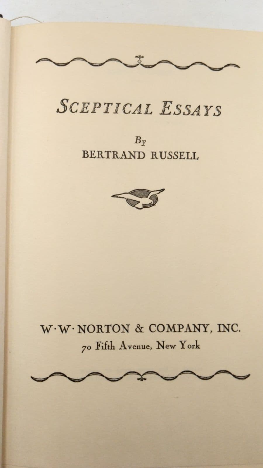 Sceptical Essays by Bertrand Russell - title page