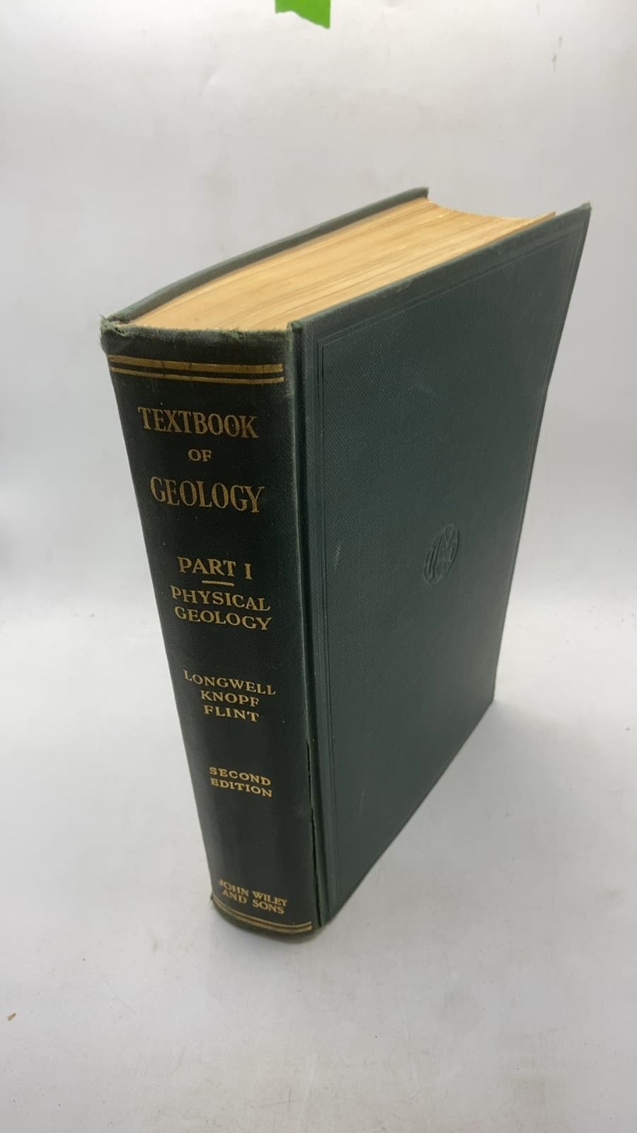 A Textbook of Geology Part I — Physical Geology by Chester R. Longwell, Adolph Knopf, Richard F. Flint - front cover