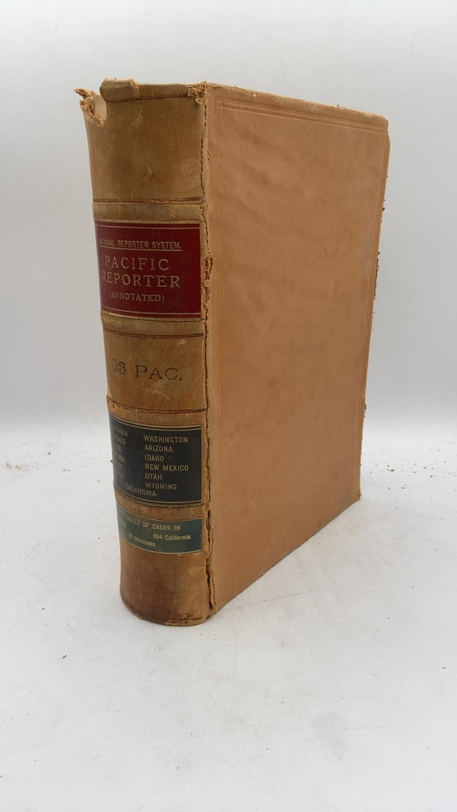 The Pacific Reporter (Annotated), Volume 103 - front cover