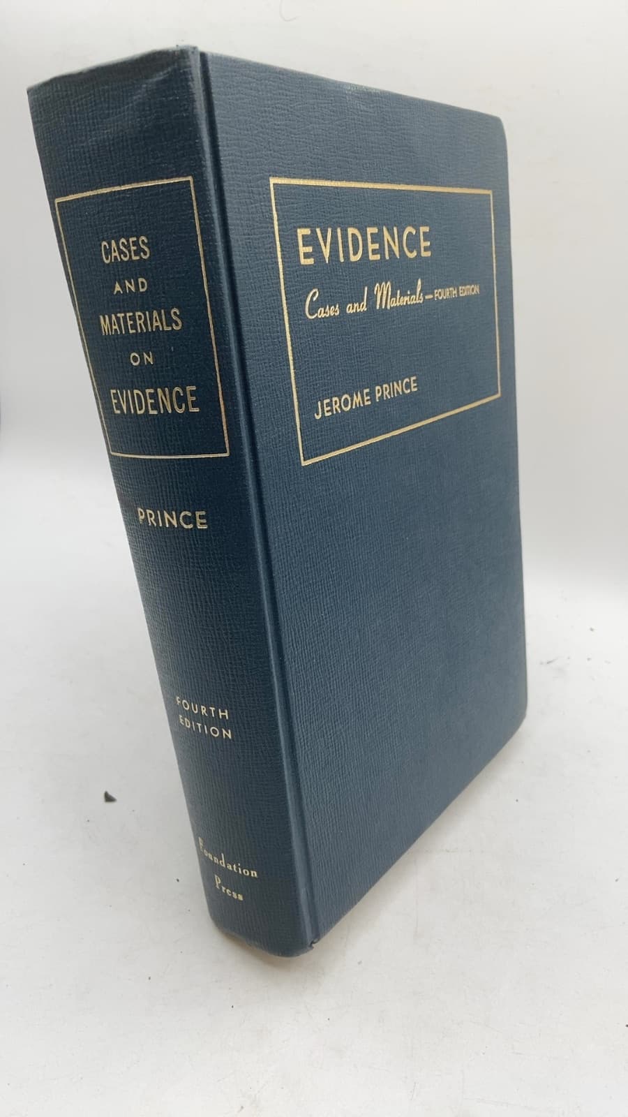 Cases and Materials on Evidence by Jerome Prince - front cover