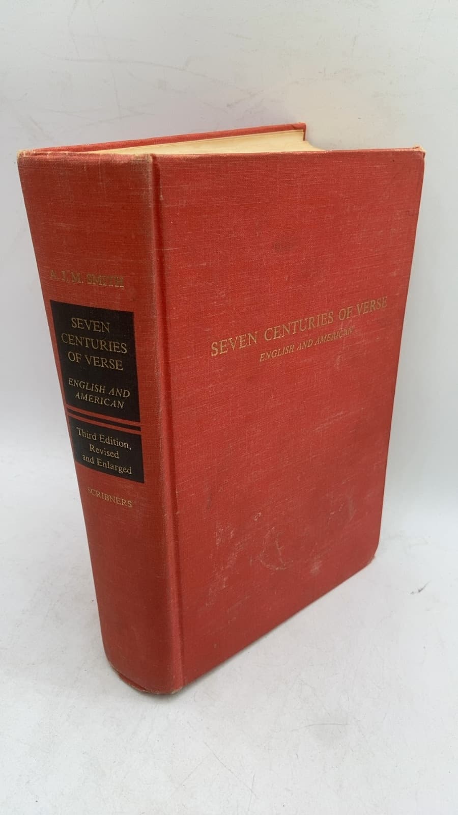 Seven Centuries of Verse English & American by A. J. M. Smith - front cover
