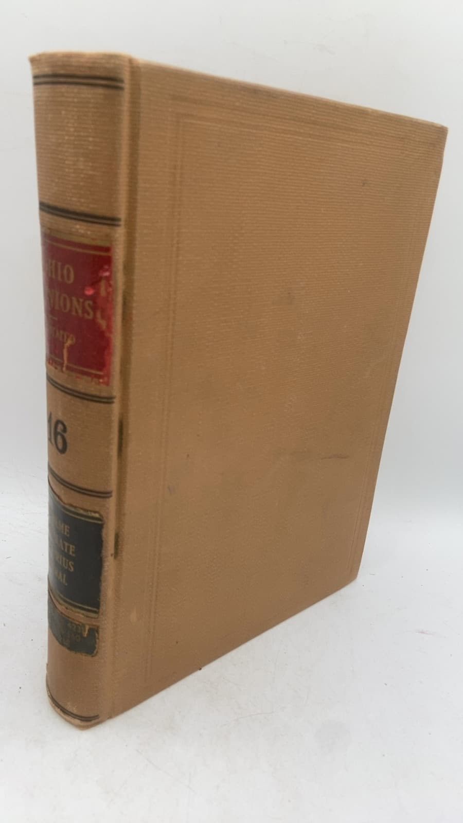 Ohio Opinions: Reports of Cases Argued and Determined Vol. 16 - front cover