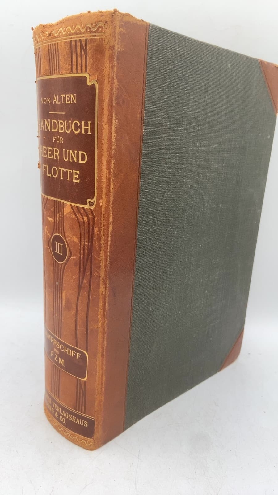 Handbuch für Heer und Flotte Vol. III by Georg von Alten - front cover