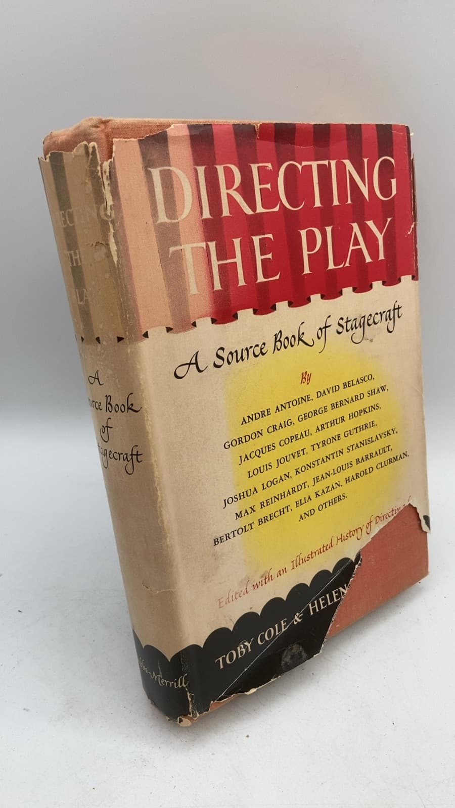 Directing the Play: A Source Book of Stagecraft by Toby Cole and Helen Krich Chinoy - front cover