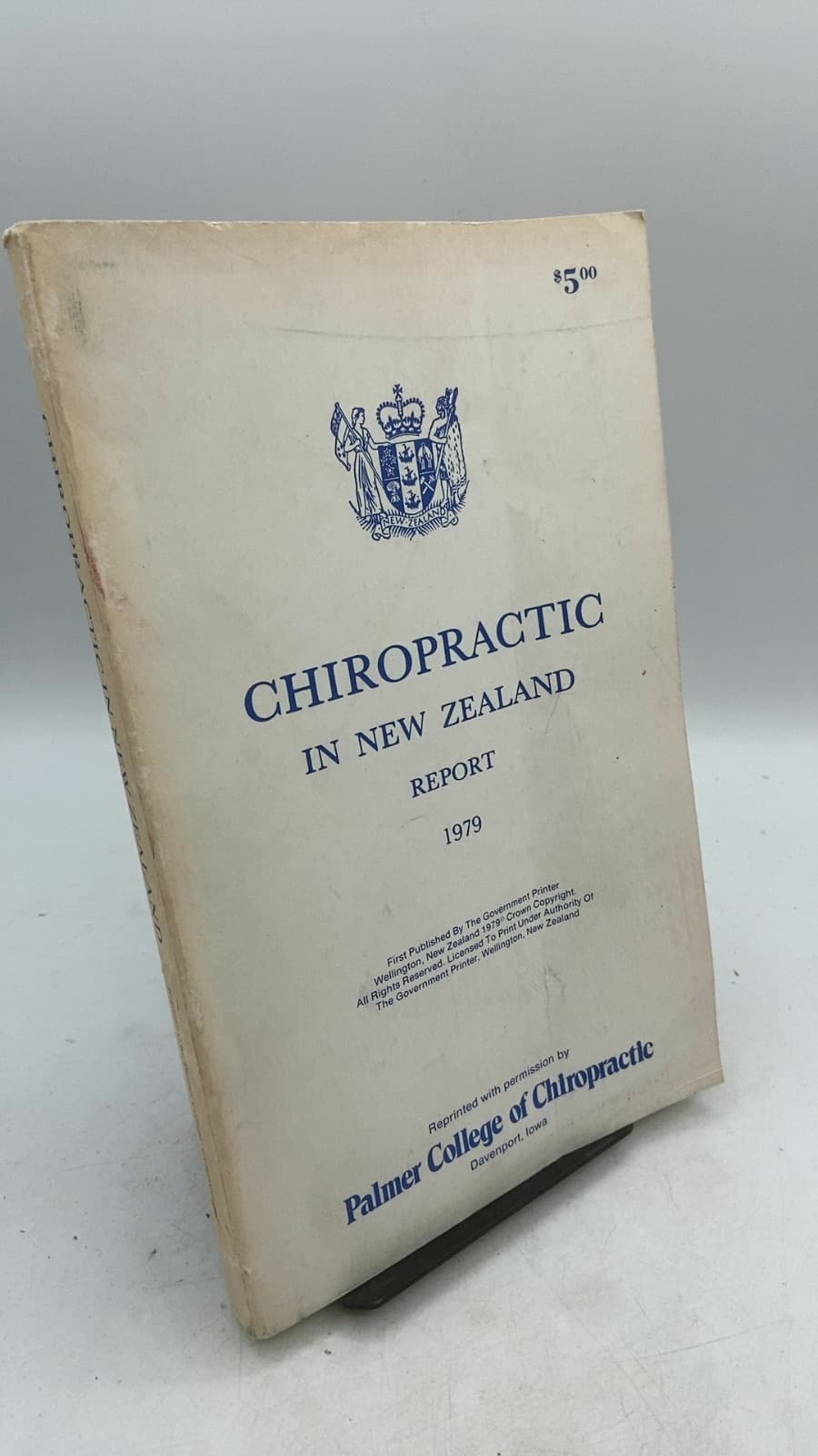 Chiropractic in New Zealand: Report of the Commission of Inquiry - front cover