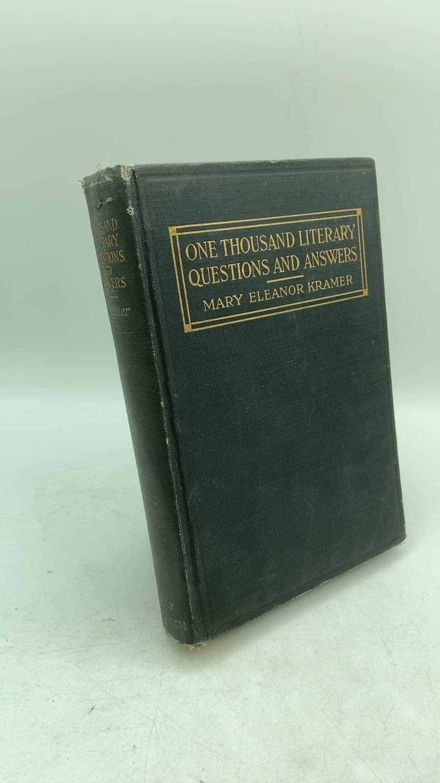 One Thousand Literary Questions and Answers by Mary Eleanor Kramer - front cover