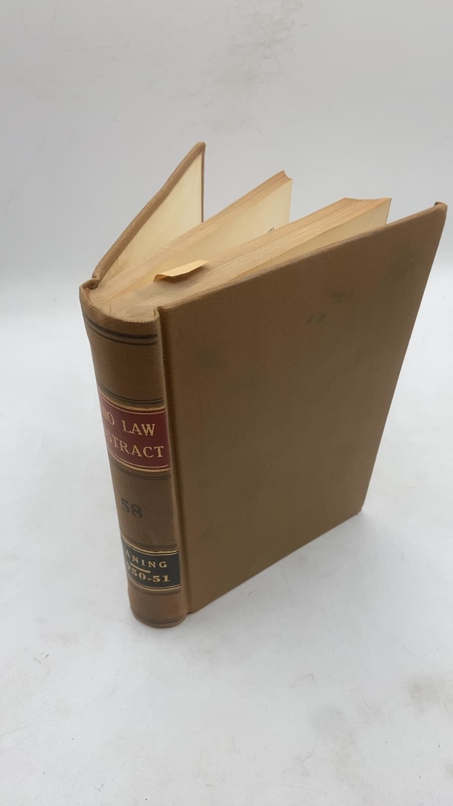 THE Ohio LAW Abstract Volume 58 by Sheldon R. Laning, Editor - front cover