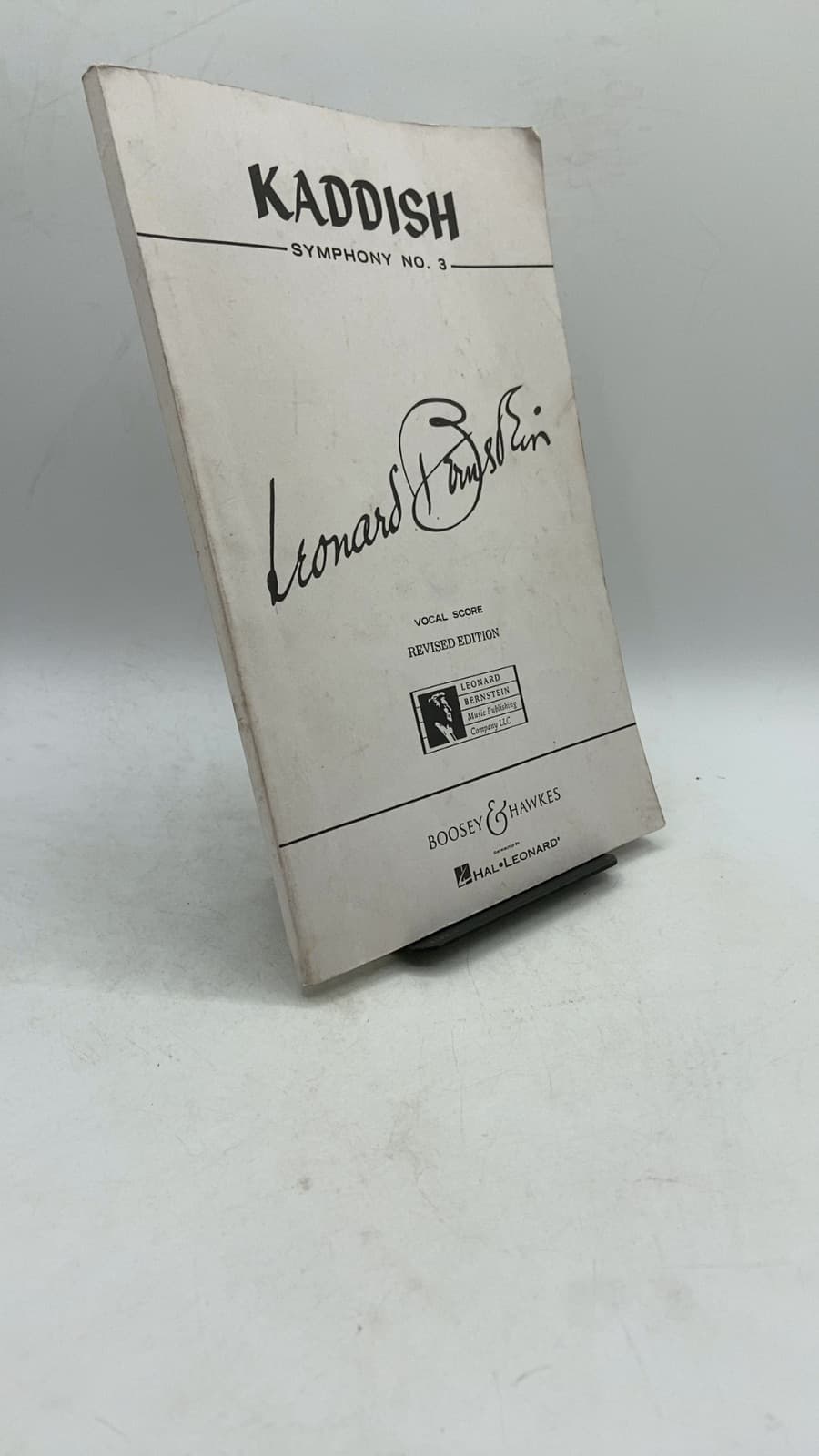 Kaddish Symphony No. 3 by Leonard Bernstein - front cover
