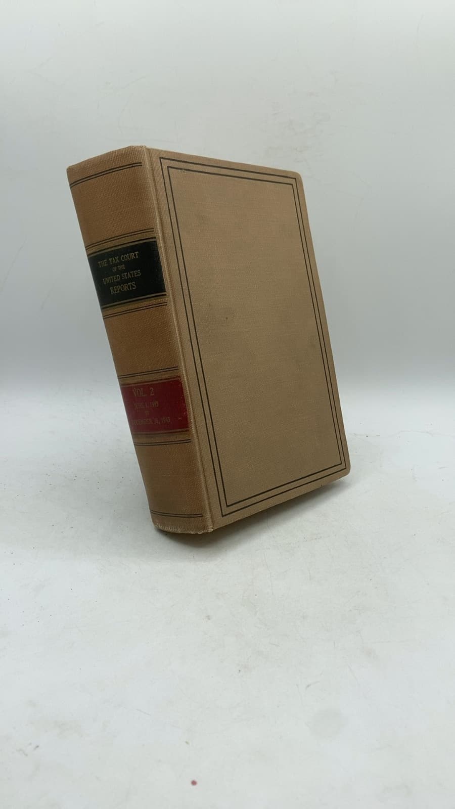 Reports of the Tax Court of the United States, Volume 2: June 1, 1943 to December 31, 1943 by Mabel M. Owen - front cover