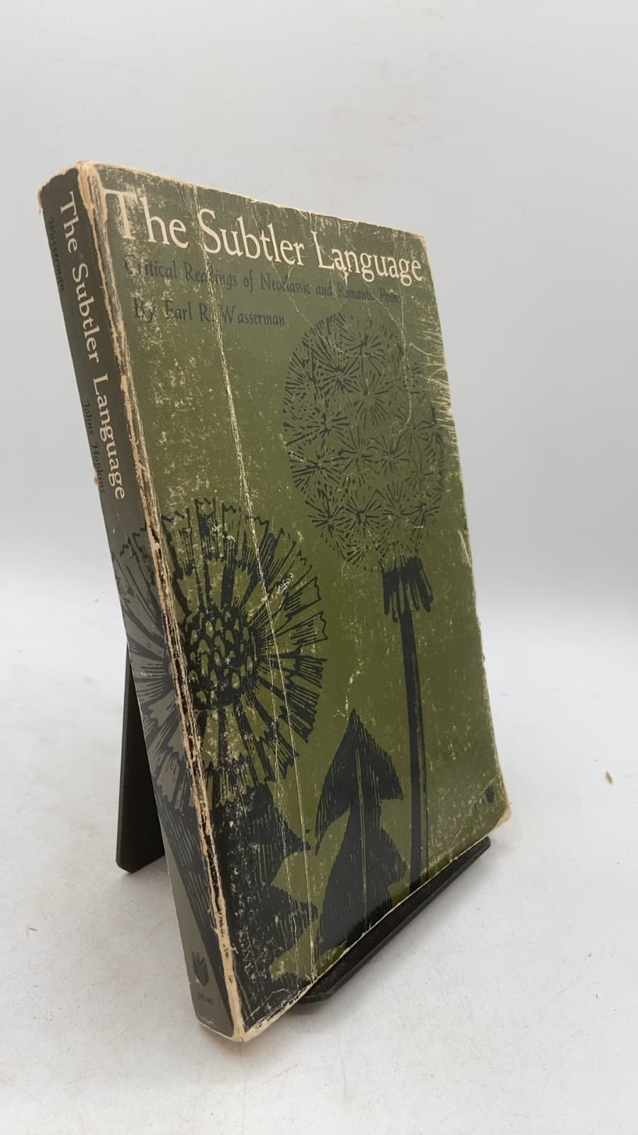 The Subtler Language: Critical Readings of Neoclassic and Romantic Poems by Earl R. Wasserman - front cover