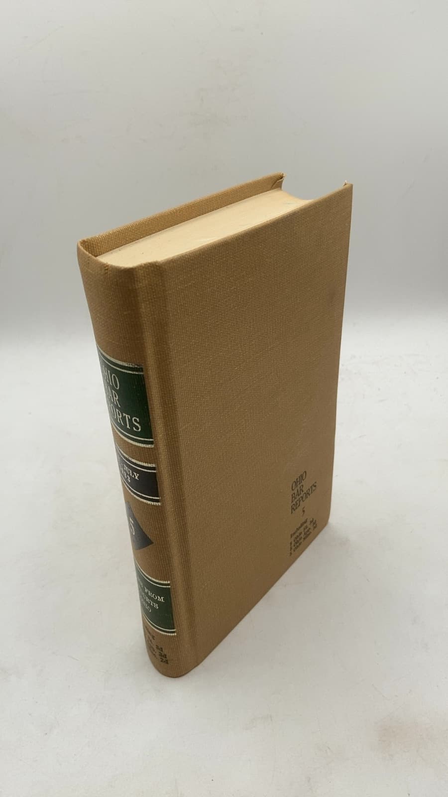 Ohio Bar Reports, First Series, Volume 5, May - July, 1983 by William C. Moore (Editor) - front cover