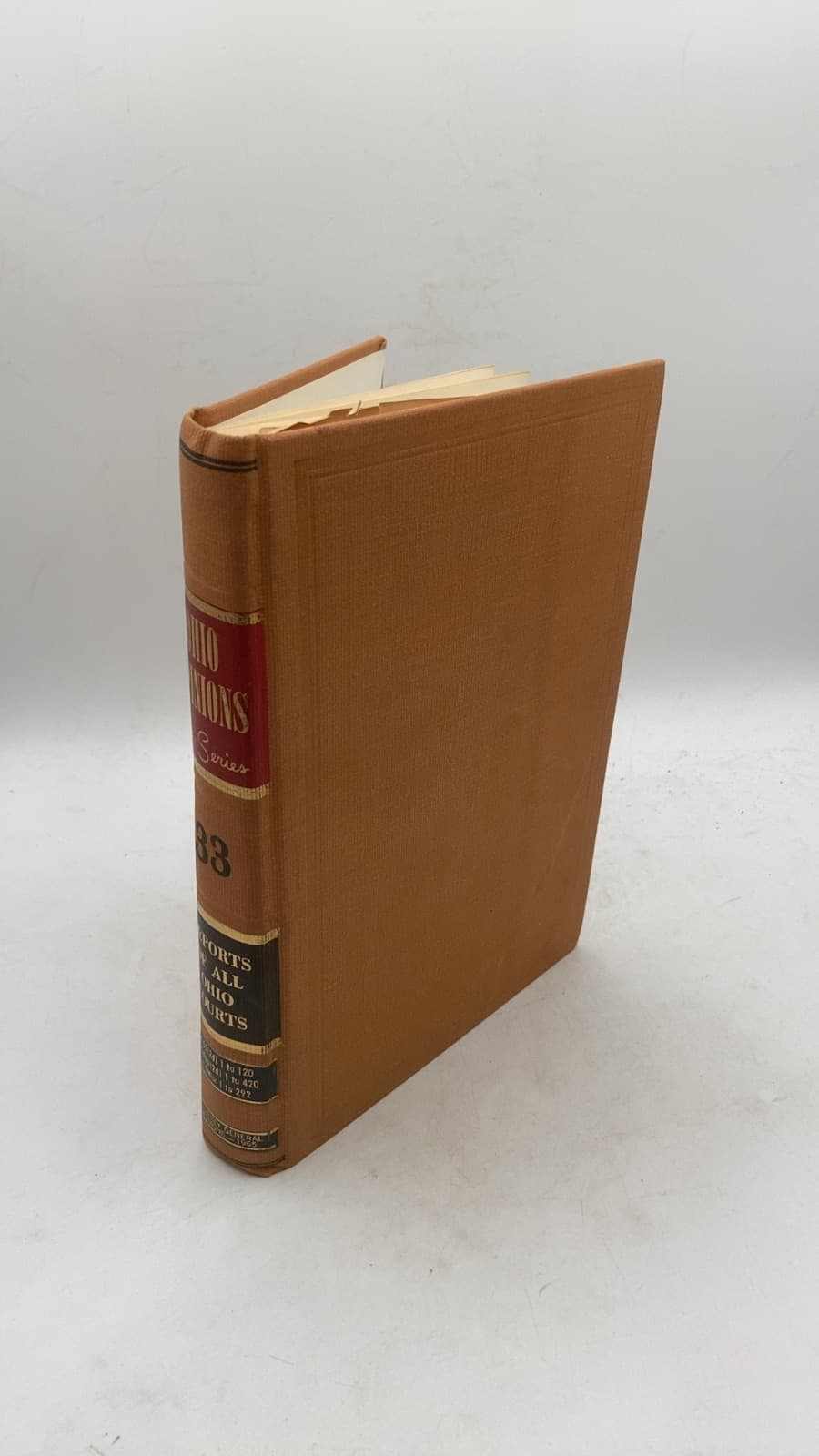 Ohio Opinions Second Series Volume 33 - front cover