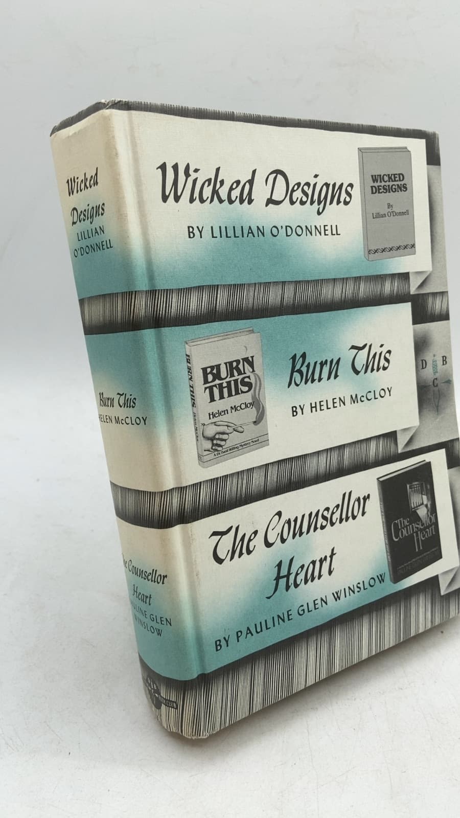 Wicked Designs / Burn This / The Counsellor Heart by Lillian O'Donnell / Helen McCloy / Pauline Glen Winslow - front cover