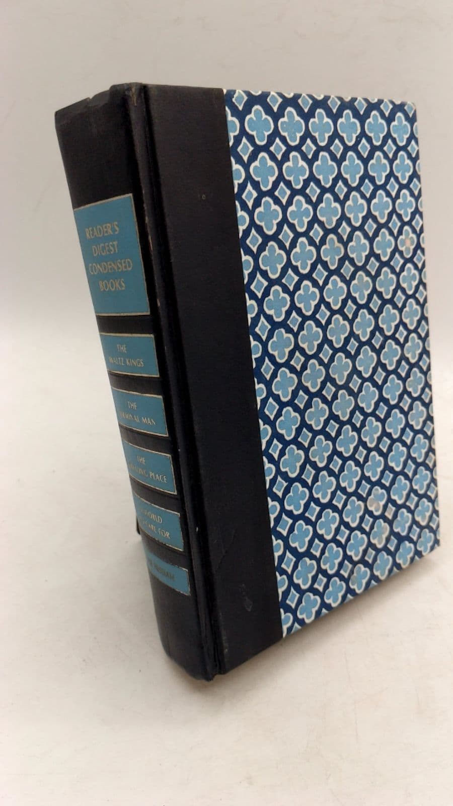 Reader's Digest Condensed Books: The Waltz Kings; The Terminal Man; The Dwelling Place; A World to Care For; The Hessian by Hans Fantel; Michael Crichton; Catherine Cookson; Howard Fast - front cover