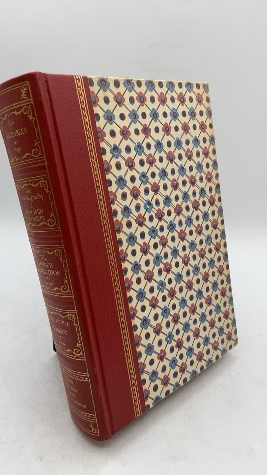 Les Miserables, The Autobiography of Benjamin Franklin, The French Revolution, The Divine Comedy by Victor Hugo, Benjamin Franklin, Thomas Carlyle, Dante Alighieri, and others - front cover