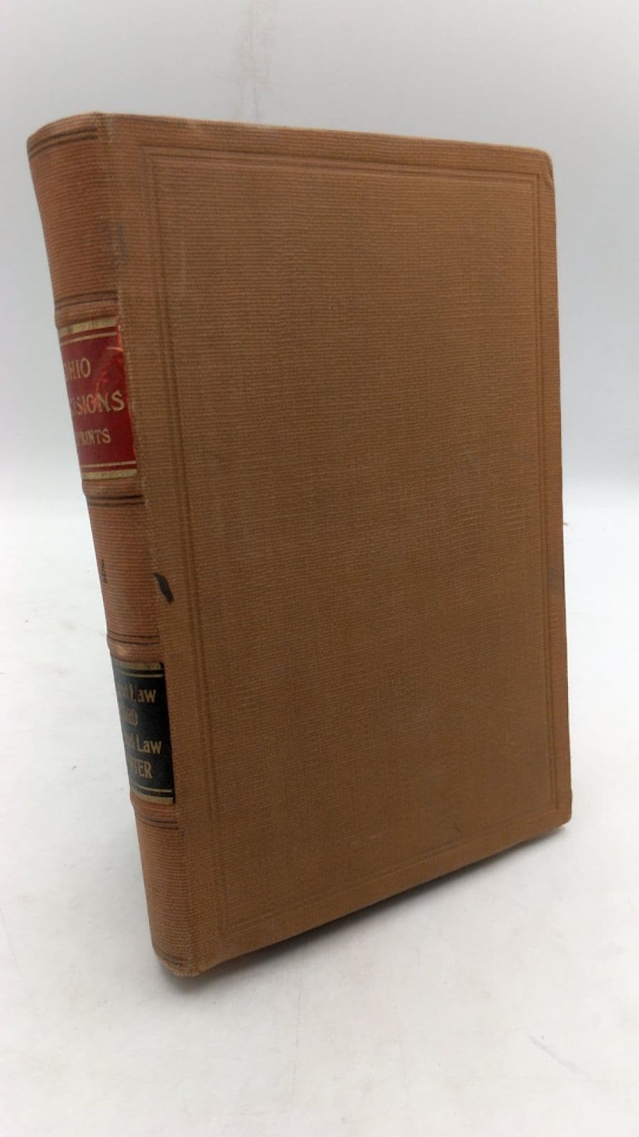 Volume 4. Reprint of Ohio Cases Published in the Cleveland Law Record Cleveland Law Reporter - front cover