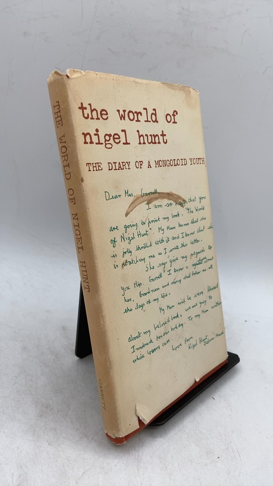 The World of Nigel Hunt: The Diary of a Mongoloid Youth by Nigel Hunt - front cover