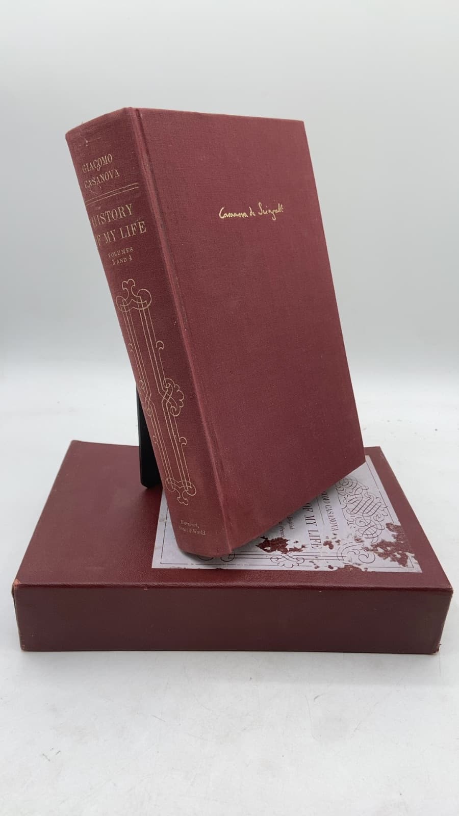 History of My Life, Volumes 3 and 4 by Giacomo Casanova, Chevalier de Seingalt - front cover