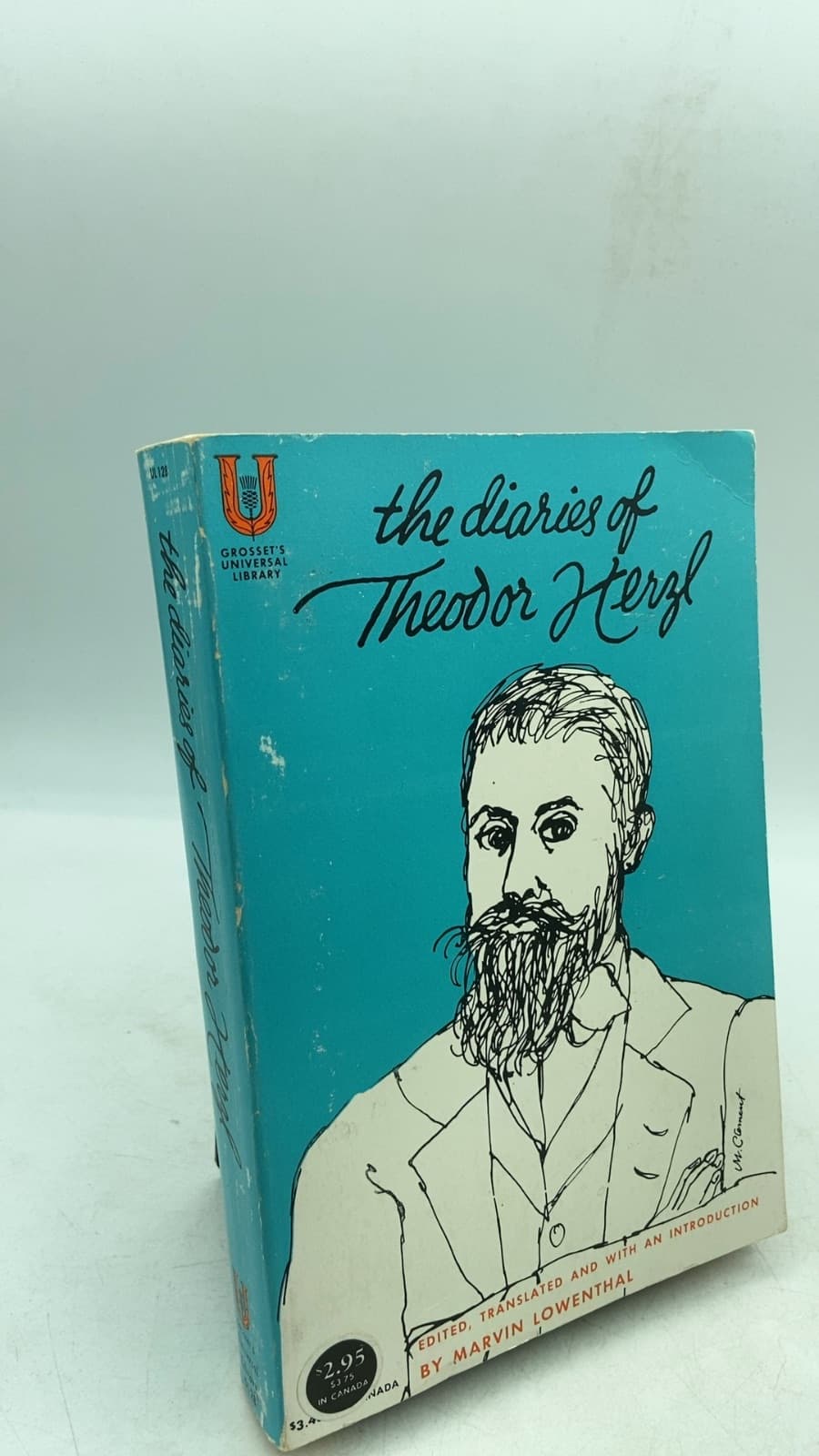 The Diaries of Theodor Herzl by Theodor Herzl (translated and edited by Marvin Lowenthal) - front cover
