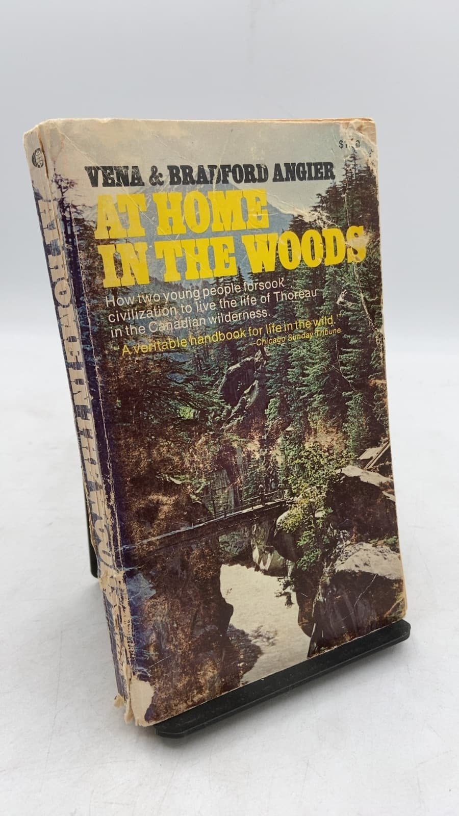 At Home in the Woods: Living the Life of Thoreau Today by Vena and Bradford Angier - front cover