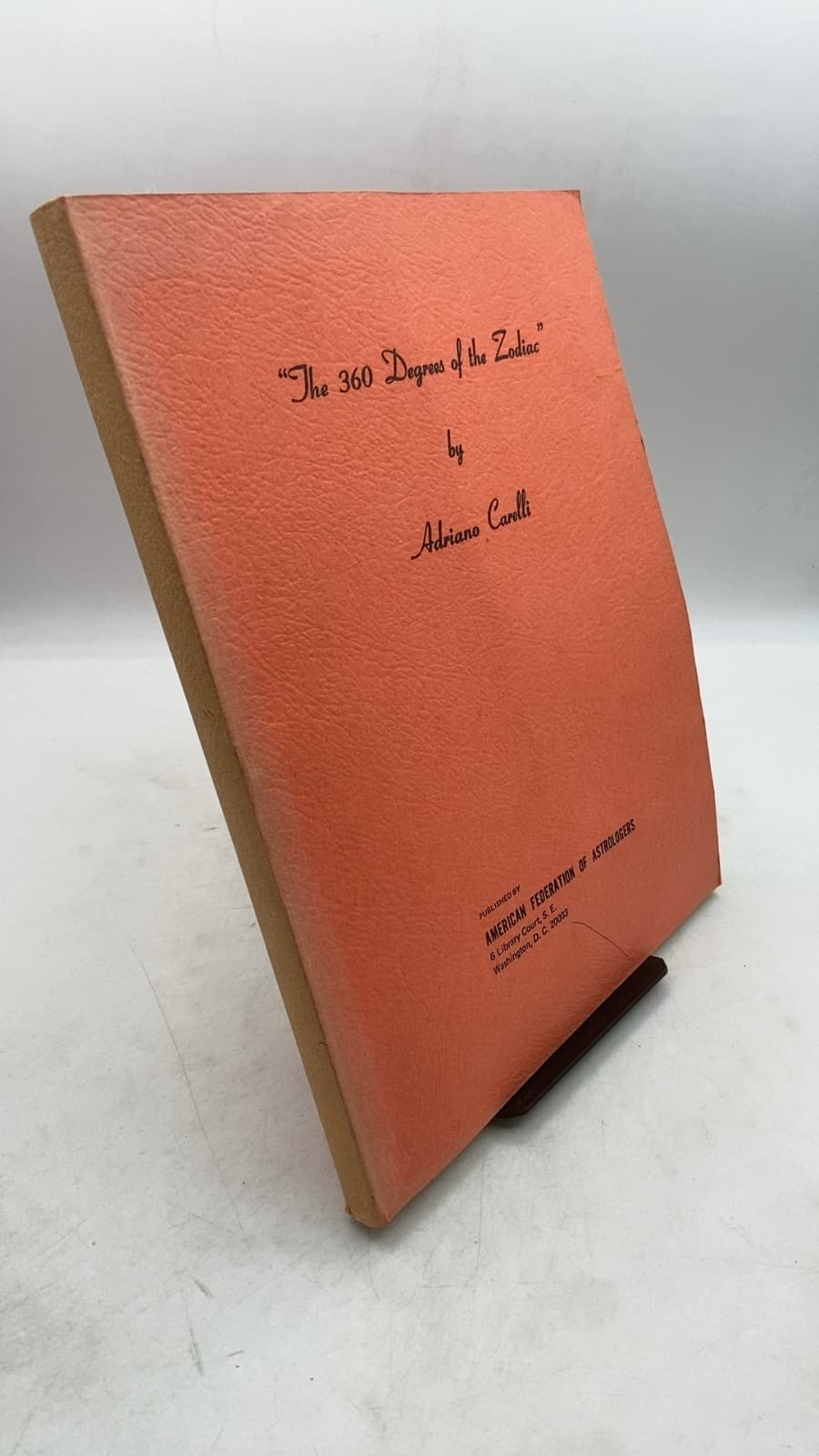 The 360 Degrees of the Zodiac by Adriano Carelli - front cover
