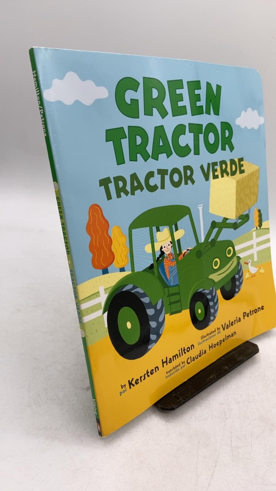 Green Tractor Tractor Verde by Kersten Hamilton - front cover