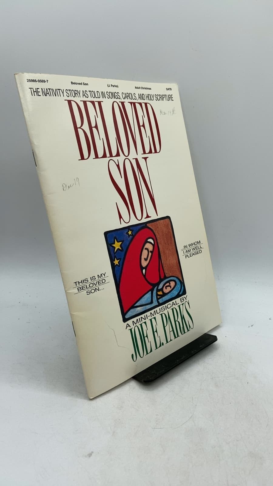 Beloved Son: The Nativity as told in Songs, Carols and Holy Scripture by Joe E. Parks - front cover