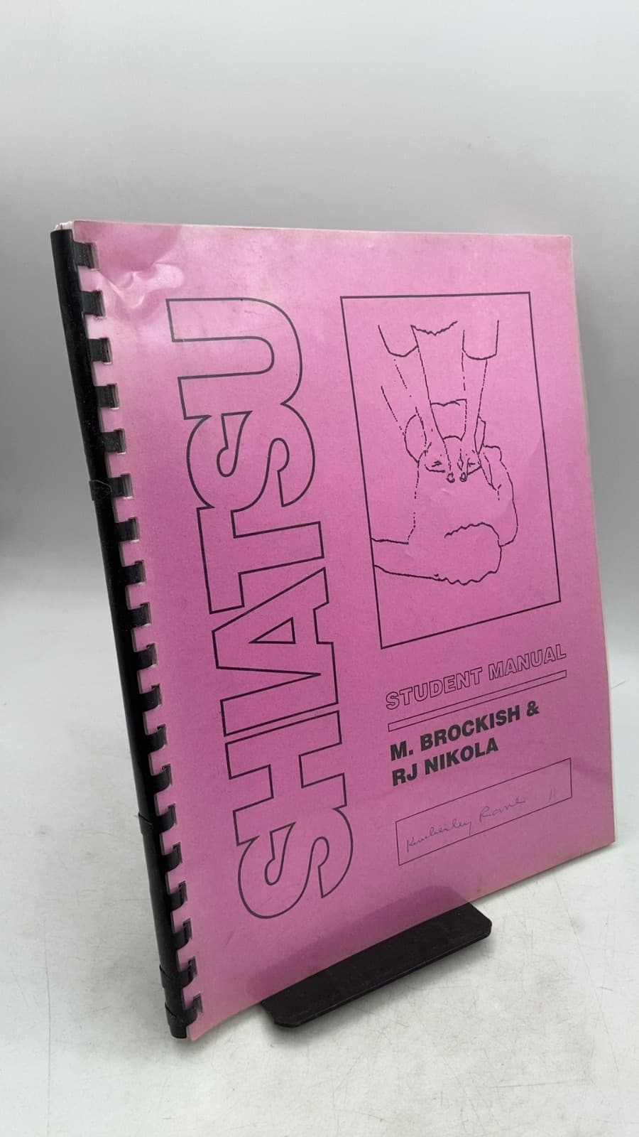 Shiatsu Student Manual by M. Brockish & RJ Nikola - front cover