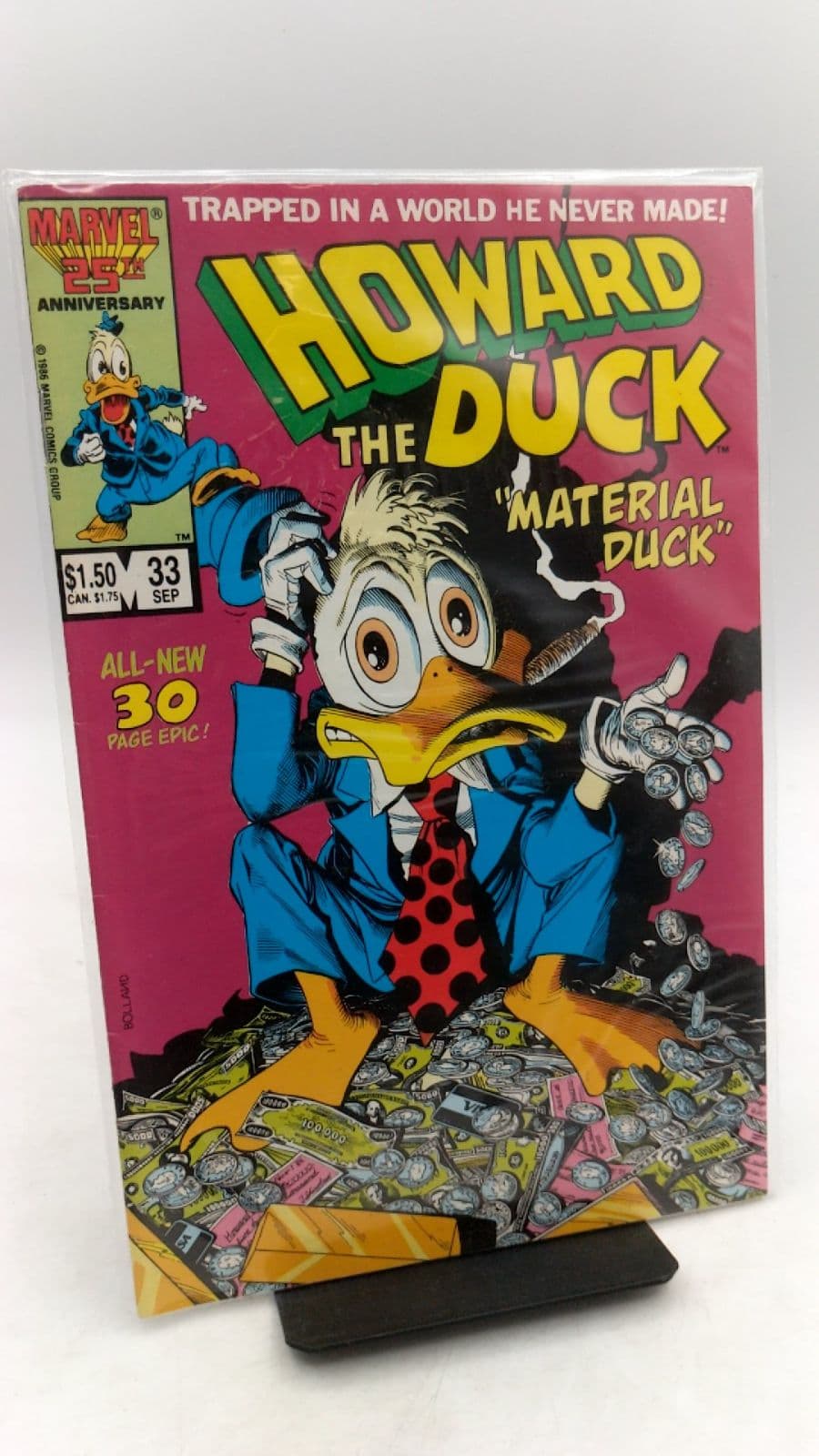 Howard the Duck #33 "Material Duck" - front cover