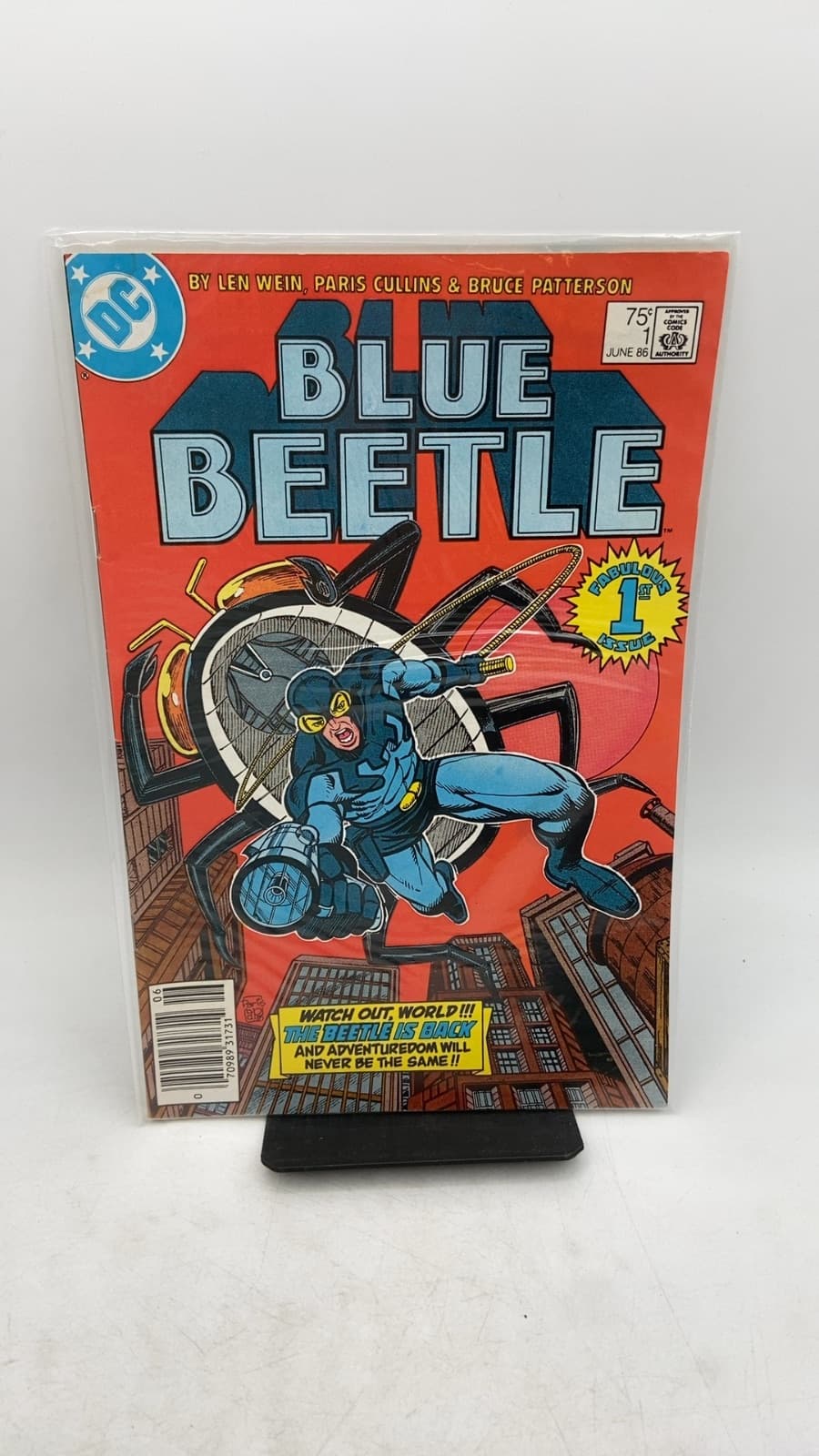 Blue Beetle #1 by Len Wein, Paris Cullins & Bruce Patterson - front cover