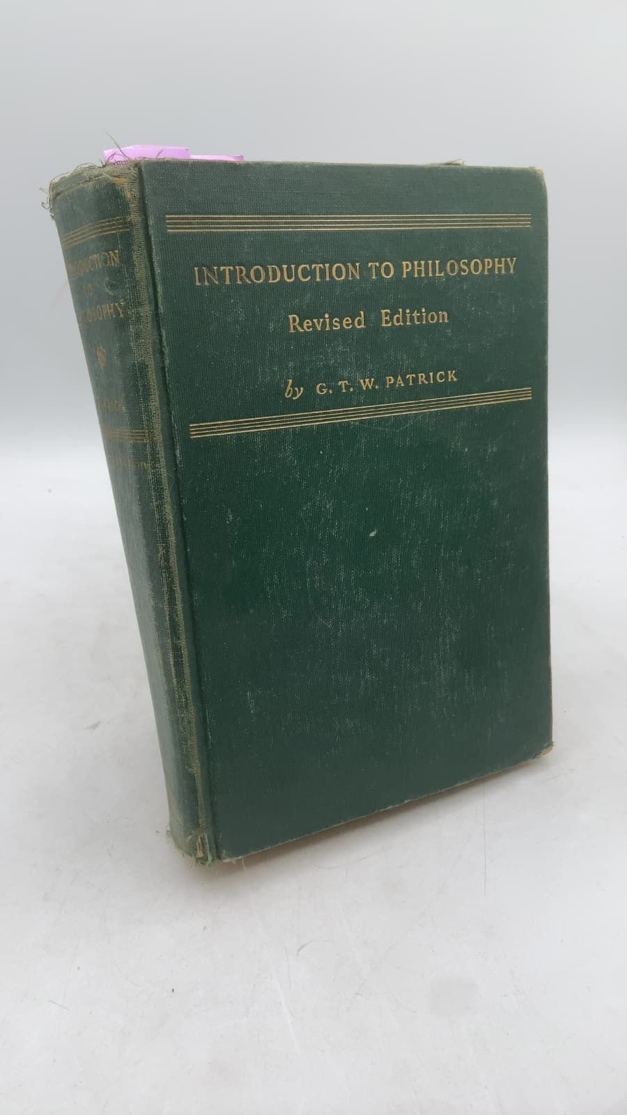 Introduction to Philosophy (Revised Edition) by George Thomas White Patrick, Ph.d. - front cover