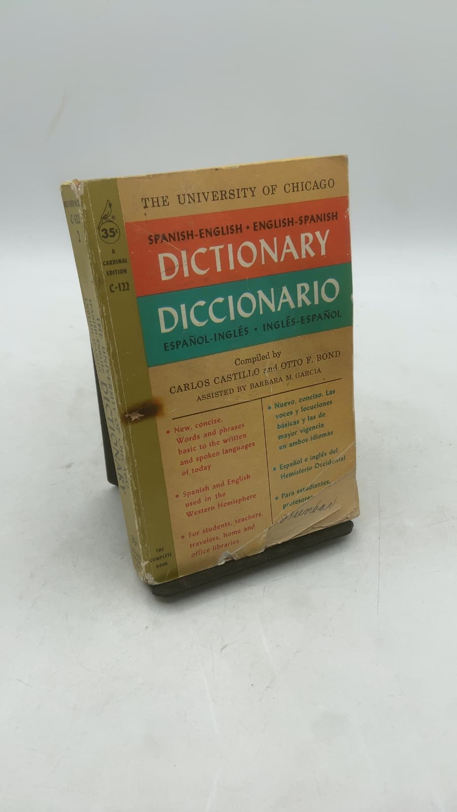 The University of Chicago Spanish-English, English-Spanish Dictionary by Carlos Castillo and Otto F. Bond - front cover