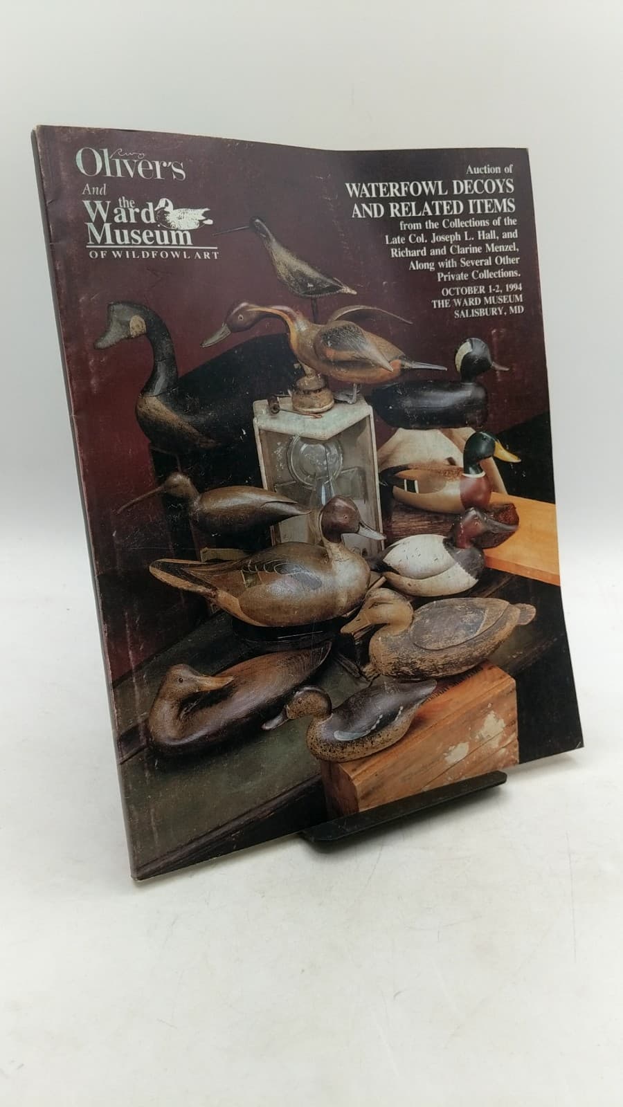 Auction of Waterfowl Decoys and Related Items from the Collections of the Late Col. Joseph L. Hall, and Richard and Clarine Menzel, along with several other private collections by Henry A. Fleckenstein, Jr. and C. John Sullivan, Jr. - front cover