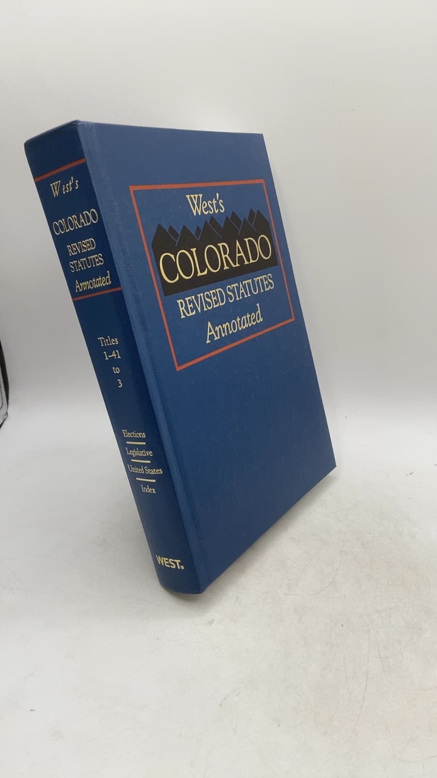West's Colorado Revised Statutes Annotated - front cover