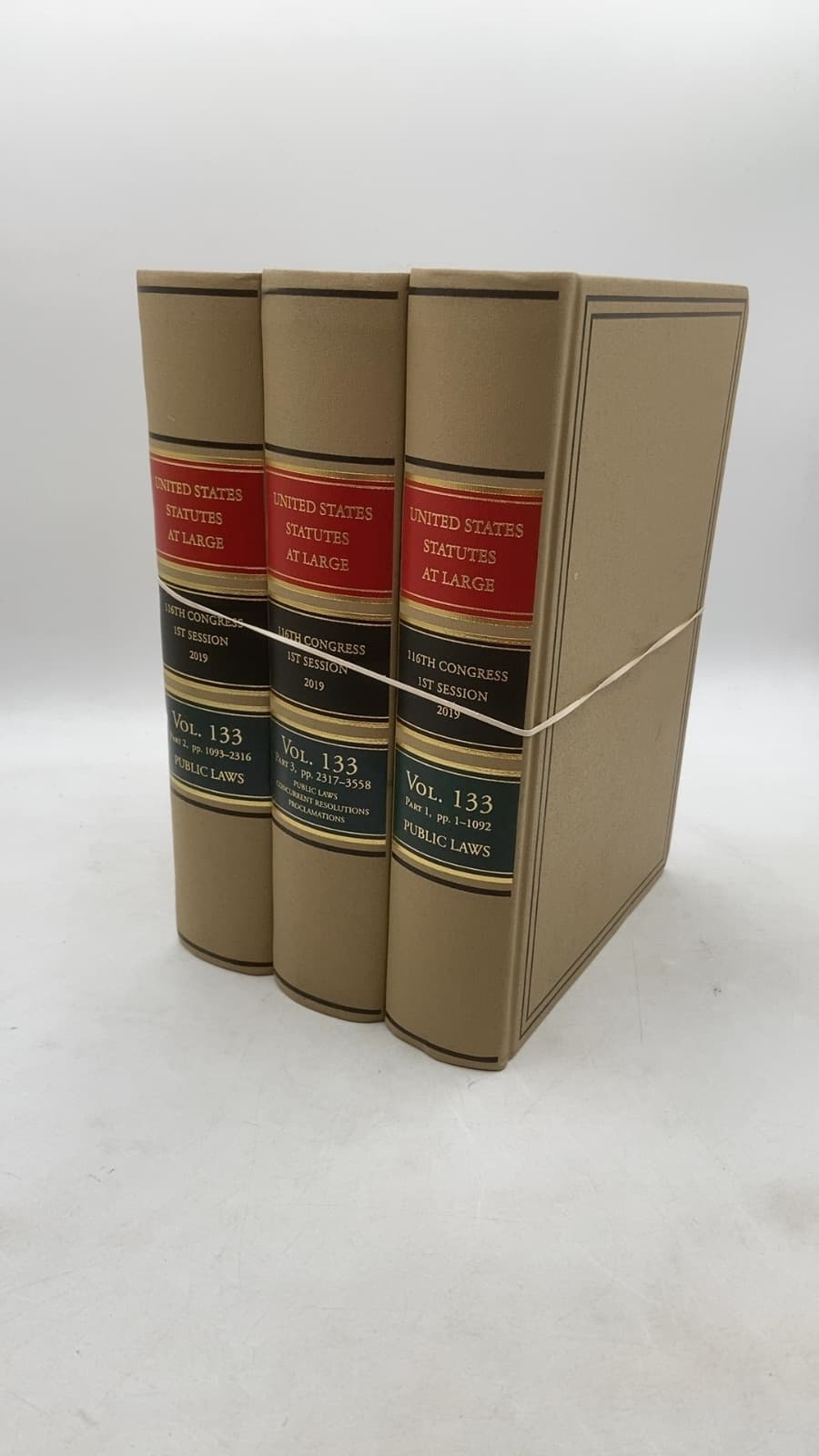 United States Statutes at Large, Volume 133 (parts 1-3) by United States Congress - front cover
