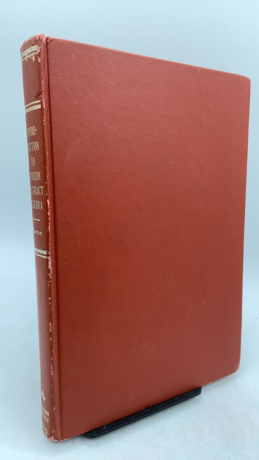 Introduction to Modern Abstract Algebra by David M. Burton - front cover